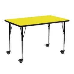 Emma And Oliver Mobile 24x48 Rectangle HP Laminate Adjustable Activity Table -Kids’ Furniture Store GUEST 79abf887 5fa3 458a 82da 1f6fd8d3fcfd