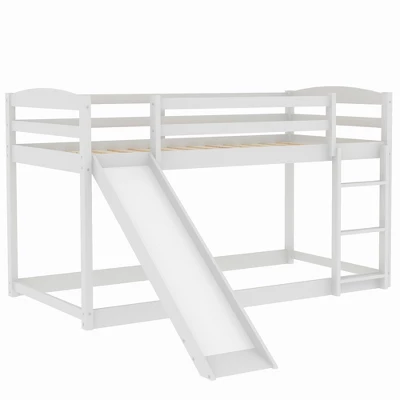 Twin Over Twin Bunk Bed With Convertible Slide And Ladder - ModernLuxe 4 Twin Over Twin Bunk Bed With Convertible Slide And Ladder - ModernLuxe - Image 4