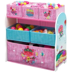 Disney Trolls World Tour Design And Store 6 Bin Toy Organizer - Delta Children -Kids’ Furniture Store GUEST 7bd4b7cf e148 40bb af2b ff4f8a89b384
