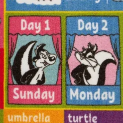 KC CUBS | Looney Tunes Boy & Girl Kids ABC Alphabet, Seasons, Months & Days Educational Learning & Play Nursery Classroom Rug Carpet -Kids’ Furniture Store GUEST 7c0501e4 b678 4366 9a23 77e4929d61bd