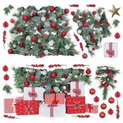 Christmas Tree Giant Peel & Stick Wall Decals With String Lights Green - RoomMates -Kids’ Furniture Store GUEST 7cb5b5d9 de28 410e bb22 004efb6efc68