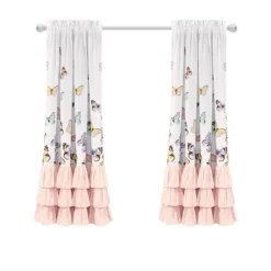 2pc Flutter Butterfly Window Curtain Set Pink - Lush Décor 9 2pc Flutter Butterfly Window Curtain Set Pink - Lush Décor -Kids’ Furniture Store GUEST 7d0df101 7c22 45de 9c13 35be28f9468a