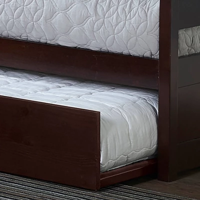 Twin Kids' Caspian Daybed With Trundle Chocolate - Hillsdale Furniture 1 Twin Kids' Caspian Daybed With Trundle Chocolate - Hillsdale Furniture
