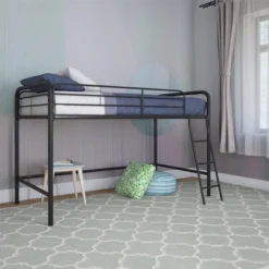 Adeline Junior Metal Loft Bed Black - Room & Joy -Kids’ Furniture Store GUEST 7d345516 2f69 4143 8787 59ae9c85314c