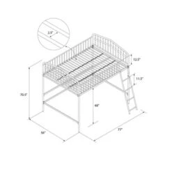 Bushwick Metal Loft Bed - Novogratz 19 Bushwick Metal Loft Bed - Novogratz -Kids’ Furniture Store GUEST 7e70e6e6 22e9 43fe abde 9bb4a6231e3f