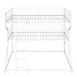 Full XL Over Twin XL Over Queen Size Metal Triple Bunk Bed With Ladder-ModernLuxe -Kids’ Furniture Store GUEST 82876143 0deb 46a0 b3c7 b42527c87aaf