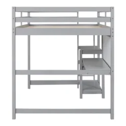 Wooden Loft Bed With Shelves, Desk And Writing Board - ModernLuxe -Kids’ Furniture Store GUEST 853e2731 9887 4b55 84bb 52f987ce0ab7