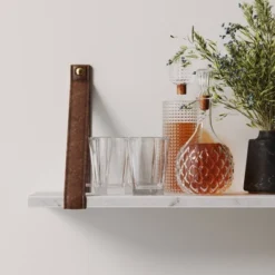 Brandon Vintage Matte Faux Marble Wall Shelf Brown - Nathan James 10 Brandon Vintage Matte Faux Marble Wall Shelf Brown - Nathan James -Kids’ Furniture Store GUEST 854810bb 6ad0 45a3 a187 45090e904d8a