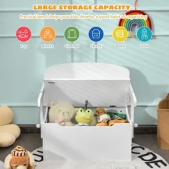 Costway 3-in-1 Kids Convertible Storage Bench Wood Activity Table And Chair Set -Kids’ Furniture Store GUEST 854a8264 b38a 4b77 a474 d03d26a3b03c