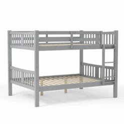 HOMES: Inside + Out Twin Over Twin Kids' Clare Bunk Bed Gray - IoHOMES -Kids’ Furniture Store GUEST 866af7f7 4a3e 416d 99e1 b2d7e1d7a2f6