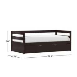 Twin Kids' Caspian Daybed With Trundle Chocolate - Hillsdale Furniture 23 Twin Kids' Caspian Daybed With Trundle Chocolate - Hillsdale Furniture -Kids’ Furniture Store GUEST 87b25844 73fd 4c3f 9025 d972eae8e124