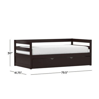 Twin Kids' Caspian Daybed With Trundle Chocolate - Hillsdale Furniture 12 Twin Kids' Caspian Daybed With Trundle Chocolate - Hillsdale Furniture - Image 12