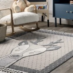 Éléanor Deer Kids Tasseled Area Rug -Kids’ Furniture Store GUEST 87d964d2 41ef 42fc 9fc8 2e0d79de6ac6