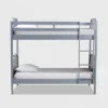 Twin Mariana Wood Bunk Bed Gray - Baxton Studio
