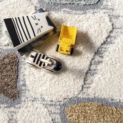 Zende Colorful Stones Kids Tassel Area Rug 5 Zende Colorful Stones Kids Tassel Area Rug - Image 5