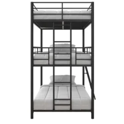 Triple Twin Zeke Metal Bunk Bed - Room & Joy -Kids’ Furniture Store GUEST 886c083f 423b 46b7 9c36 02efeef6e131