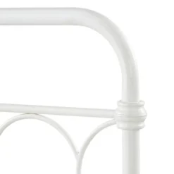 Twin Caledonia Metal Bed Antique White - Inspire Q -Kids’ Furniture Store GUEST 88ab8add 8931 4613 9d28 29d2f00fd68d