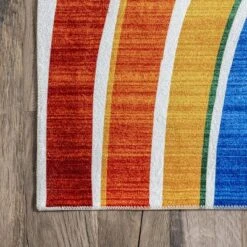 NuLOOM Classic Double Rainbow Machine Washable Kids Area Rug -Kids’ Furniture Store GUEST 88b1e9aa b881 4d7c b552 60dfd95b8354
