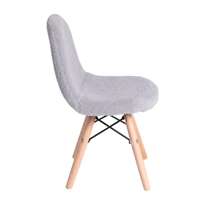 Merrick Lane Children's Lyon Faux Shearling Accent Chair, Modern Accent Chair For Bedroom, Entryway, And Living Room 7 Merrick Lane Children's Lyon Faux Shearling Accent Chair, Modern Accent Chair For Bedroom, Entryway, And Living Room - Image 7