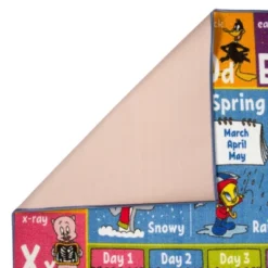 KC CUBS | Looney Tunes Boy & Girl Kids ABC Alphabet, Seasons, Months & Days Educational Learning & Play Nursery Classroom Rug Carpet -Kids’ Furniture Store GUEST 89134b40 fe18 4ff5 a7f6 79b941d5d715