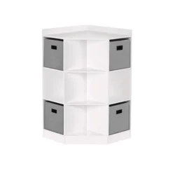 5pc Kids' Corner Cabinet Set With 4 Bins Set - RiverRidge Home -Kids’ Furniture Store GUEST 8913df46 0464 4c09 aedd e9ef3470ced6