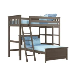 Max & Lily L-Shaped Twin Over Twin Bunk Bed With Bookcase 12 Max & Lily L-Shaped Twin Over Twin Bunk Bed With Bookcase -Kids’ Furniture Store GUEST 8923102b 7f05 412a 9b76 37091349e48d