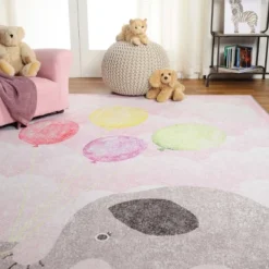 Nursery Elephant Colorful Kids Playroom Indoor Area Rug By Blue Nile Mills -Kids’ Furniture Store GUEST 896df1d5 ec55 4ace ba5e 1e2194d63025