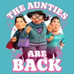 Women's Turning Red The Aunties Are Back Racerback Tank Top