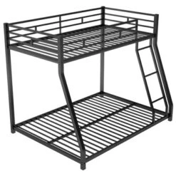 Twin Over Full Metal Floor Bunk Bed With Ladder-ModernLuxe -Kids’ Furniture Store GUEST 8a5dd3ff 0ed2 4d76 8c8f cbbaedb8ebb3