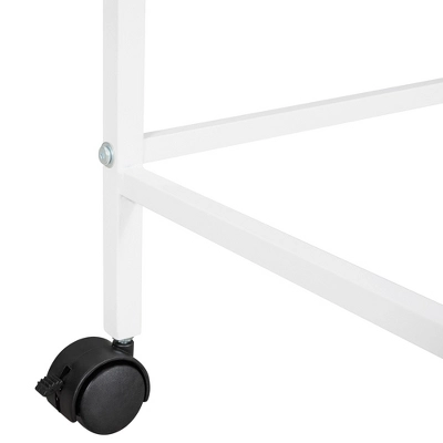 Twin Size Metal Loft Bed With Desk And Shelves - ModernLuxe 8 Twin Size Metal Loft Bed With Desk And Shelves - ModernLuxe - Image 8