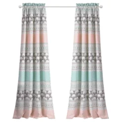 Elephant Striped Window Curtain Panels - Lush Décor -Kids’ Furniture Store GUEST 8c18f77f 5335 4470 828c 9a2f6ee62214