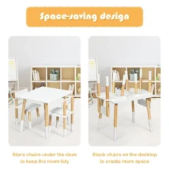 Costway Kids Wooden Table & 2 Chairs Set Children Activity Table Set -Kids’ Furniture Store GUEST 8d687732 20c6 4598 bbbf a9fbff863708