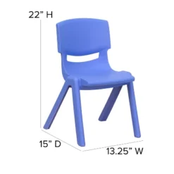 Emma And Oliver 2 Pack Plastic Stackable School Chair With 12"H Seat, Preschool Seating -Kids’ Furniture Store GUEST 8def551f cc6a 4711 aaf7 411b16fabc1c