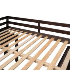 Low Study Full Loft Bed With Cabinets, Shelving And Rolling Portable Desk - ModernLuxe -Kids’ Furniture Store GUEST 8fa772cc fedb 4f13 894e 46d66afb66d5