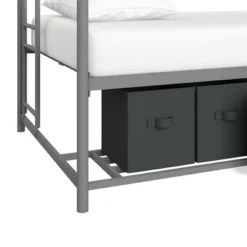 Twin Betony Kids' Bunk Bed With Storage Bins Silver - Room & Joy -Kids’ Furniture Store GUEST 906e40fa d9ed 43ae 907d f3bd3c24bf1f