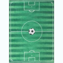Well Woven Soccer Field Playmat Apollo Kids Collection Green Area Rug -Kids’ Furniture Store GUEST 9142a908 ca92 4416 b1f7 245410eb8aa9