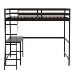 Flash Furniture Riley Loft Bed Frame With Desk, Wooden Bed Frame With Protective Guard Rails & Ladder For Kids And Teens -Kids’ Furniture Store GUEST 9181c584 707c 4b5e 9b86 10d460f433e5