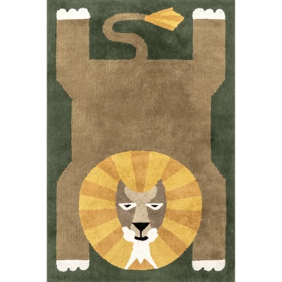 NuLOOM Tamira Colorful Lion Machine Washable Kids Area Rug 10 NuLOOM Tamira Colorful Lion Machine Washable Kids Area Rug - Image 10