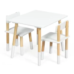 Costway Kids Wooden Table & 2 Chairs Set Children Activity Table Set -Kids’ Furniture Store GUEST 9437d257 9b38 43d0 8e0f e3d27cf05503