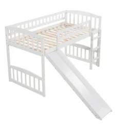 Twin Size Loft Bed With Slide And Ladder - ModernLuxe -Kids’ Furniture Store GUEST 9497fc59 b27a 4022 a5b0 e550ba09c427