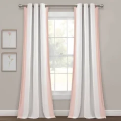 40"x84" Kids' Block Border 100% Lined Grommet Blackout Single Window Curtain Panel - Lush Décor -Kids’ Furniture Store GUEST 94af23bb 1423 4920 89ef 0eef571dd944