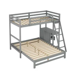 Twin Over Full Bunk Bed With Built-in Desk, Ladder And Three Drawers-ModernLuxe 15 Twin Over Full Bunk Bed With Built-in Desk, Ladder And Three Drawers-ModernLuxe -Kids’ Furniture Store GUEST 953947a4 b5e1 41d6 9c70 ad8e67135ada