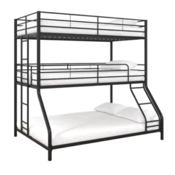 Twin/Twin/Full Zeke Triple Metal Bunk Bed - Room & Joy -Kids’ Furniture Store GUEST 95ab7907 28ba 4150 a7e7 6d39d1269844