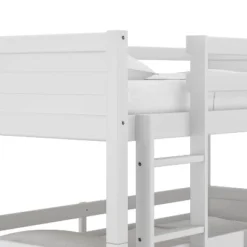 Twin Capri Wood Triple Bunk Bed White - Hillsdale Furniture -Kids’ Furniture Store GUEST 95c16700 608f 4d64 9639 2204709b7ab4