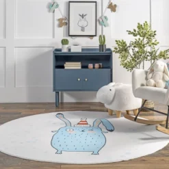 NuLOOM Eowyn Modern Rabbit Machine Washable Kids Area Rug -Kids’ Furniture Store GUEST 95e59c6e b5e8 4e72 b38a 7ebc71c4f5c9