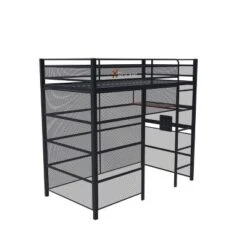 Twin Battle Den Gaming Bunk Bed With TV Mount Black - X Rocker -Kids’ Furniture Store GUEST 9853b2e5 9663 4912 9305 5c3f5f53262b