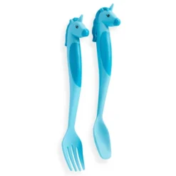 2pc Plastic Unicorns Utensil Set - Dinneractive -Kids’ Furniture Store GUEST 988cf864 c802 4edf 8623 46cc7b4fab79