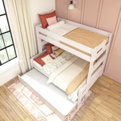 Max & Lily Farmhouse Twin Over Full Bunk Bed With Trundle 9 Max & Lily Farmhouse Twin Over Full Bunk Bed With Trundle -Kids’ Furniture Store GUEST 995a147a f709 4478 bdb0 419b2eeb357c