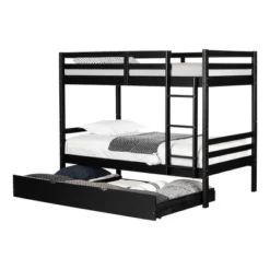 Fakto Bunk Beds With Trundle Matte Black - South Shore 21 Fakto Bunk Beds With Trundle Matte Black - South Shore -Kids’ Furniture Store GUEST 9a2b2538 f6e4 4874 b838 b464034d135e