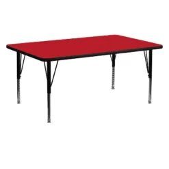 Flash Furniture 24''W X 60''L Rectangular HP Laminate Activity Table - Height Adjustable Short Legs -Kids’ Furniture Store GUEST 9a603693 23d7 4d4d 8a7c 9d9fc627908e 1